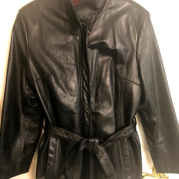 WILSONS BLACK LEATHER JACKET - Picture 1 of 3